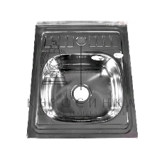 Мойка FABIA 62272 60х50 наклад 0.6 мм + большой сифон с переливом накладная, толщина 0,6 мм глубина 160 мм + большой сифон с переливом