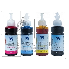 Чернила NVPrint универсальные на водной основе для аппаратов Epson, комплект 4 цвета по 100 мл