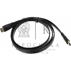 Кабель аудио-видео High Speed ver.1.4 Flat HDMI (m)/HDMI (m) 1.5м. позолоченные контакты черный