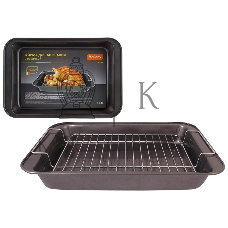 Форма для запекания Mallony с решеткой R-055, размер: 37,5x25,5x5 см