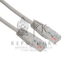 Пaтч-корд U/UTP Rexant, cat.5e, RJ45-RJ45, неэкранированный, LSZH серый, 1м
