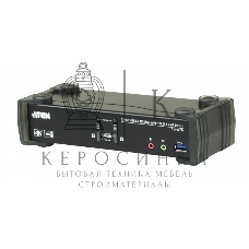 Переключатель KVM ATEN CS1922M-AT-G KVM+Audio+USB 3.0, 1 user USB+DP => 2 cpu USB+DP, со шнурами DP 2x1.5м.+USB 2х1.8м.