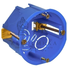 Коробка установочная С3 d68х45 для полых стен (с саморезами и пластик. лапками) IEK UKG10-068-045-000-P-UO