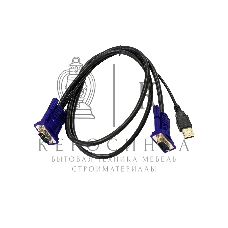 Кабель KVM ORIGO OKVMCU/A1A c разъемами VGA и USB, 1,8 м