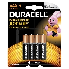 Батарея Duracell Basic CN LR03-4BL AAA (4шт)