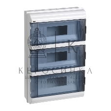 Щит распределительный IEK MKP72-N3-36-55 КМПн-36 IP55 для установки модульных устройств навесной 306мм 108мм 458мм 660B 36мод. пластик IP55 белый (упак.:1шт)