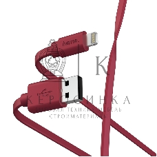 Кабель Hama 00187233 Lightning USB A(m) 1м красный