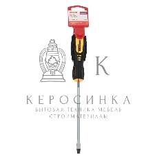 Отвертка шлицевая Rexant SL 6х150 мм, двухкомпонентная рукоятка