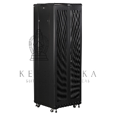 Шкаф коммутационный Lanmaster (TWT-CBB-42U-6X10-P1) 42U 600x1000 мм пер. дв. перфор. задн. дв. перфор. 2-хст. 2 бок. пан. 800 кг черный IP20