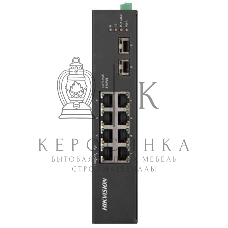 Коммутатор Hikvision DS-3T0510HP-E/HS 8G 2SFP 6PoE+ 110W неуправляемый