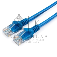 Патч-корд UTP Cablexpert PP12-15M/B cat.5e, 15м, литой, многожильный, синий