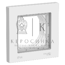 Рамка 1-м ATLAS DESIGN AQUA IP44 белый SchE ATN440101
