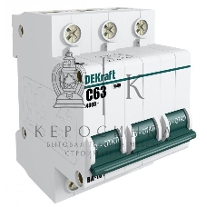 Выключатель автоматический модульный DEKraft 3п C 20А 4.5кА ВА-101 11079DEK