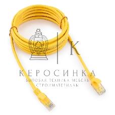 Патч-корд медный UTP Cablexpert PP10-3M/Y cat.5e, 3м, литой, многожильный, желтый