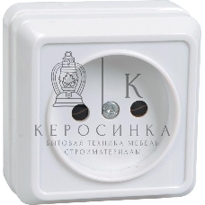 Розетка 1-м ОП Октава 10А IP20 без заземл. белый ИЭК ERO10-K01-10-DC