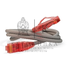 Патч-корд Hyperline UTP, Cat.5e, LSZH, 1.5 м, серый