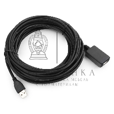 Кабель-удлинитель USB2.0 активный Gembird/Cablexpert UAE-01-10M, AM/AF, 10м