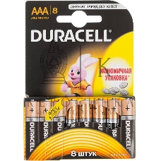 Батарейка Duracell LR03-8BL BASIC AAA (MN2400) (8 шт. в уп-ке)