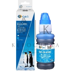 Чернила G&G GG-GI-490C GI-490 голубой 70мл для Canon Pixma G1400/G2400/G3400/G4400