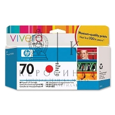 Картридж струйный HP №70 C9456A красный для HP DJ Z2100/Z3100 (130мл)