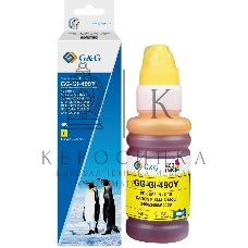Чернила G&G GG-GI-490Y GI-490 желтый 70мл для Canon Pixma G1400/G2400/G3400/G4400