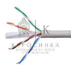 Кабель Cablexpert UPC-6055-4-CU/100, UTP indoor 4x2x0.55, медный, кат.6, однож., 100м, box, серый