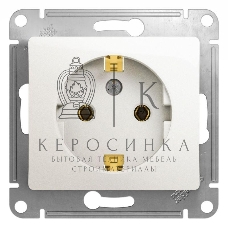Механизм розетки 1-м Glossa 16А с заземл. перламутр SchE GSL000643