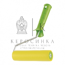 Валик прижимной резиновый с ручкой Сибртех, 150 мм, D ручки - 6 мм