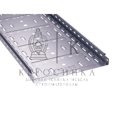 Лоток листовой перфорированный 400х100 L3000 сталь 1мм ДКС 35345