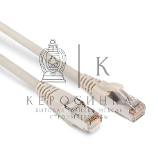 Патч-корд Hyperline PC-LPM-STP-RJ45-RJ45-C6-2M-LSZH-GY F/UTP, экранированный, Cat.6, LSZH, 2 м, серый