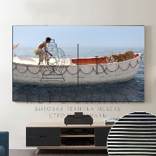 Экран Cinema S'OK SCPSFR-200x113UST-PET для ультракороткофокусных проекторов 90'' 16:9 настенный, постоянного натяжения, полотно PET Crystal ALR UST, рама черная 1 см