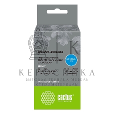 Картридж ленточный Cactus CS-M21-250C342 черный шрифт, белый фон (11.15 мм, 2.1 м) для Brady BMP21-PLUS, BMP21, BMP21-LAB