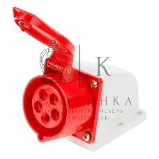 Розетка Rexant 115 стационарная 3Р+РЕ+N 16А 380В IP44