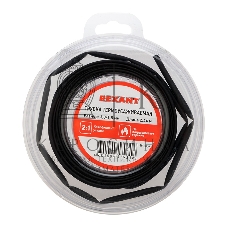 Трубка термоусаживаемая Rexant 3.0/1.5мм черный ролик 2.44м