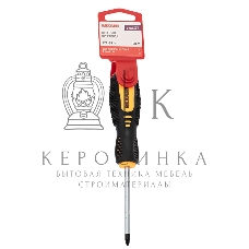 Отвертка крестовая Rexant PZ 1х75 мм, двухкомпонентная рукоятка