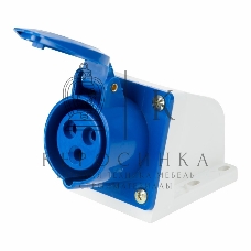 Розетка Rexant 113 стационарная 2Р+РЕ 16А 220В IP44