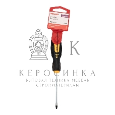 Отвертка шлицевая Rexant SL 3х75 мм, двухкомпонентная рукоятка