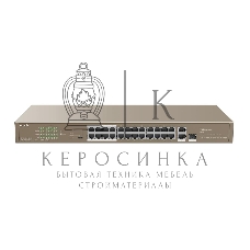 Коммутатор Tenda TEF1126P-24-250W 26-Портовыйбез управления FE c 24 портами PoE