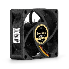 Вентилятор для корпуса ExeGate ExtraSilent ES07025S3P черный, 70 мм, 2300 об/мин, 25 дБ, 3 pin