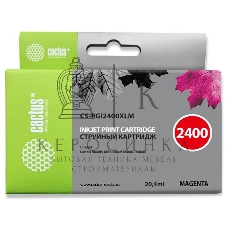 Картридж струйный Cactus CS-PGI2400XLM пурпурный (20.4 мл) для Canon MAXIFY iB4040/МВ5040/МВ5340