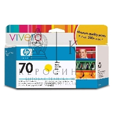 Картридж струйный HP №70 C9454A желтый для HP DJ Z2100/Z3100 (130мл)