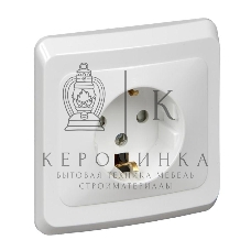 Розетка 1-м СП Этюд 16А защ. шторки с заземл. бел. SchE PC16-004B