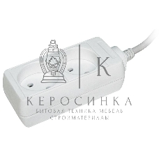 Удлинитель 2х3 м без заземл. 10А IP20 У2 2P 2х0.75 ИЭК WYP10-06-02-03-N