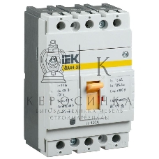 Выключатель автоматический IEK SVA4410-3-0100 ВА44 33 3Р 100A 15кА