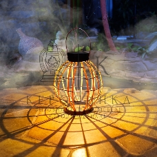 Светильник садовый Rexant Бамбук, 29,5 см, 3000К, встроенный аккумулятор, солнечная панель, коллекция Бали