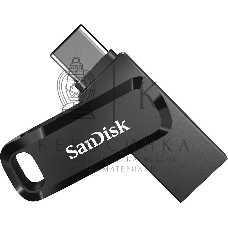 Флешка USB SanDisk DDC3 Ultra Dual Go (SDDDC3-064G-G46), 64Gb, USB 3.1/USB Type-C, R/W 150/30, черный