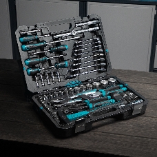 Набор инструментов Gross 76 предметов, 120 зубьев, CrV1/4, 1/2