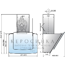 Вытяжка наклонная Elikor Кварц 60П-1000-Е4Д черный, 59 см, 1000 куб. м/ч, 59 дБ