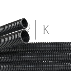 Труба гофрированная ПА d7 мм без протяж. черный (уп. 50 м) ДКС PA600710F2