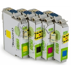 Картридж струйный Cactus CS-EPT0735 черный/голубой/пурпурный/желтый (45.6 мл) для Epson Stylus С79/C110/СХ3900/CX4900